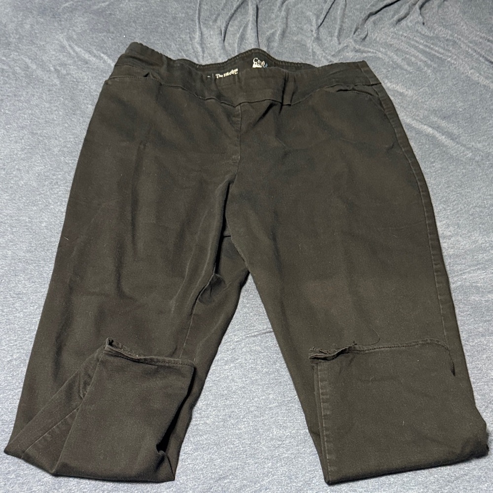 Croft & Barrow womens Black ankle pants